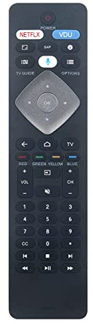 BT800 Replace Smart Voice Assistance Remote Control fit for Philips Android TV 43PFL5604/F7C 43PFL5704/F7 50PFL5604/F7 50PFL5704/F7 55PFL5604/F7 65PFL5504/F7 65PFL5604/F7 65PFL5704/F7 55PFL5704/F7