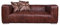 vintage-line Designsofa Lamberton 2-Sitzer Montaigne Brown Echtleder Sofa Couch