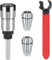 1/4 Zoll Schaft Router Bit Spannzange Verlängerung Chuck Konverter Adapter, konvertieren 1/8 Zoll & 1/4 Zoll Schaft-Bits mit ER16 Federzange, ER16 M Typ Spannzangenschlüssel – (4 Stück)