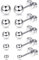 YOXUA 5 Pair Silver Gold Rose gold Ball Earring Set, Stainless Steel Round Ball Earrings For Women's Men's Girls jewellery 3mm-8mm, (5 pieces) (silver)