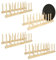 YOUNTHYE 4PCS Dish Rack Wooden Plate Rack Stand, Dish Rack Drainer Wooden Pot Lid Holder Dish Drying Rack for Kitchen Cupboards, Bowl, Cup, Cutting Board, Books