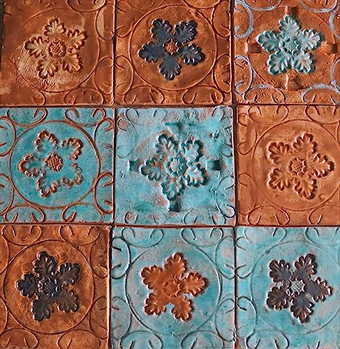 Baldosa de cerámica, azulejos, mosaicos, posavasos de cerámica, azulejo decorativo, azulejos hechos a mano