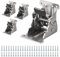 CPROSP 4X Charniere Pliante Autobloquante 90°, Pied Table Rabattable, Argenté