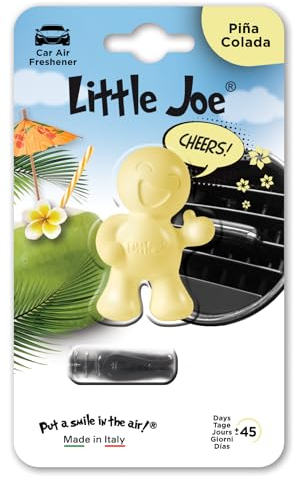 Little Joe OK Mini-Blister +/- 45 Tage frischer Duft im Auto/fresh Air in the Car/parfum frais dans la voiture/profumo fresco in macchina (gelb/Pina Colada)