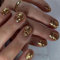 Faux Ongles Court MouyouGlow,Carré Unicolore Cat Eye Bleu Foncé Magnetic Weihnachten Œil de Chat Press on Nails avec Colle à Ongles,Dark Blue Christmas Fake Nails