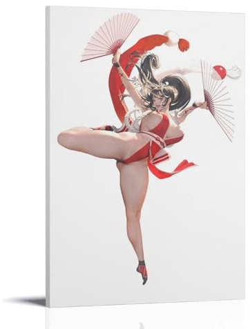 BBAUER Game Character Chun Li Poster Dekorative Malerei Leinwand Wandkunst Wohnzimmer Poster Schlafzimmer Malerei,Wandkunst Bilddruck Moderne Familienzimmer Dekor 24x36inch(60x90cm)