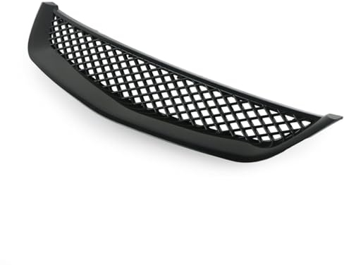 Auto-Frontgrill geeignet, kompatibel mit Honda- Civic JDM Type R 2001 2002 2003, Kühlergrill