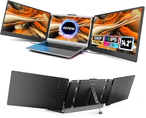 KEFEYA 12 Zoll Portable Monitor - Laptop Monitor Erweiterung - Tragbarer Monitor fürLaptop…