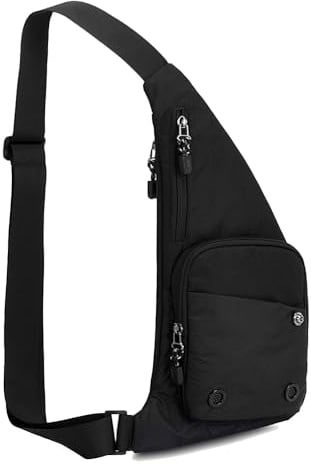 A-QMZL Umhängetasche für Damen und Herren, Umhängetasche, Brusttasche, schmal, Anti-Diebstahl-Schultertasche, wasserdicht, leicht, mehrere Taschen, Umhängetasche, Brusttasche, Tagesrucksack für
