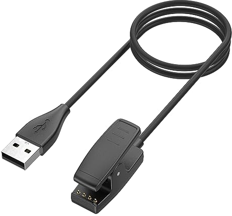 VANCLE Cavo di ricarica per Garmin Forerunner 235/230/630/645/735XT, 30/35, Garmin Vivomove HR, Garmin Lily, caricatore per orologio con cavo USB, per caricabatterie Garmin Approach G10 S20 (100 cm)