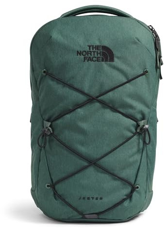 THE NORTH FACE Jester Everyday Laptop-Rucksack, Tagesrucksack für Pendler, mit wasserabweisender Oberfläche, 40,6 cm (16 Zoll) Laptophülle, Duck Green Dark Heather/TNF Black, Einheitsgröße, Jester