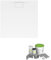 Pack receveur de douche antidérapant 90 x 80 VILLEROY ET BOCH Architectura Metalrim rectangle blanc + Kit d'étanchéité WEDI