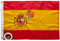 Bandera españa grande para Exterior 60x90cm ，Bordado de y rayas cosidas，Bandera de España balcón Reforzada y con 2 Ojales metálicos Spain flag