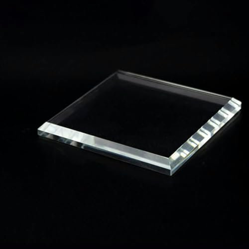 Super Clear K9 Glass Lens Cube Transparent Crystal Optical Photography Display Cuboid Prism Light Home Decor-Pad a 10x10x1cm