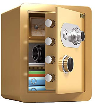 CQIKRWGWS Tresore Unsichtbarer mechanischer Safe, Schwarz, 45 cm, manueller Haushalts-Passwortsafe, Diebstahlschutz, Ganzstahl-Safe mit Innenschrank, Tresorschrank