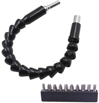 Schraubenzieher-Gelenk, elektrische Bohrmaschine, Eckgerät, 300 mm, flexibler Schaft, Stangenhülse, Werkzeug, Anziehschrauben