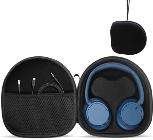 Headphone Case for Sony WH-CH710, WH-CH720N, WH-1000XM4, JBL Tune 720BT, 710BT Noise-Canceling Wireless Headphones – Travel Carrying Case with Removable Inner Tray (Black)