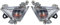 Motorrad Blinker Gehäuse Frontblinker Klarglas für Kawasaki Ninja ZX10R 04-05