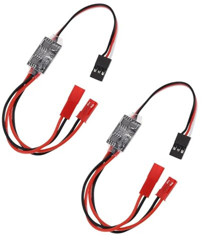 GERUI 2 Stück 20 A Hochstrom-Fernbedienungs-Elektronikschalter 3–30 V RC ferngesteuertes AUX EIN/Aus Schalterrelais für RC Auto LKW Boot LED Licht Drohne