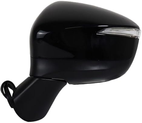 Komplette Außenspiegel Für Mazda Für CX-5 CX5 2015 2016 Autoseitenspiegel Elektrisch Verstellbare Beheizbare Faltbare LED Blinker(Black-Left,9 Wire)