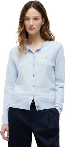 Tommy Hilfiger Damen Strickjacke Cardigan Jersey Fine mit Knopfleiste