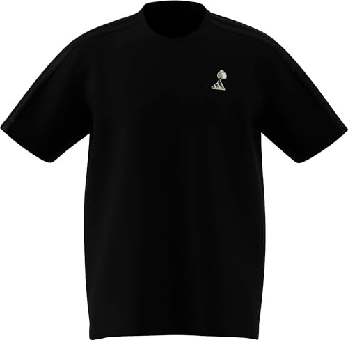 adidas Men's LUX Coffee Cafe Pour Graphic T-Shirt, Black, M