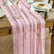 Artoid Mode Chemin de table en gaze - En tulle pailleté - Rose doré - 70 x 300 cm - Décoration de table de cuisine en intérieur, vacances, fête