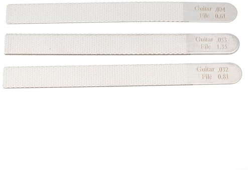 Set di 3 lime per capotasto per chitarra per coronamento e riparazione dei tasti di liutaio