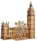 Music Park 3D Puzzle Holz Erwachsene Big Ben Modellbau mit echter Uhr Personalisierte Geschenke für Frauen Deko Wohnzimmer
