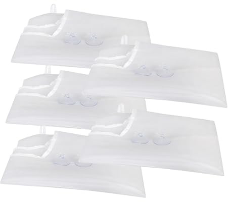 PACKOVE 5 Stück Teiliges Bart Rasierer Schürze Wasserdichtes Rasier Apron für Männer mit Saugnapf Design für Einfache und Mühelose im Badezimmer