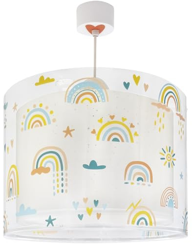 Dalber kinderlampe Pendelleuchte Hängelampe Rainbow Regenbogen, 41192, E27, Rosa