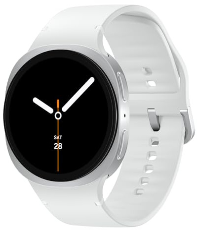 Samsung Galaxy Watch8, AI Smart Watch, Sport Band, Cushion Design, 3nm Processor, Health & Sleep Coach, Fitness Tracker, 44mm, Bluetooth, Silver, 3 Year Extended Warranty (UK Version) (Renewed)