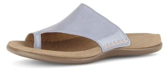 Gabor Damen Flip Flops, Frauen Zehentrenner,hochwertig,Wellness,schick,verspielt,Leder-Ware,chic,Trend-bewusst,praktisch,buero,Sky,38 EU / 5 UK