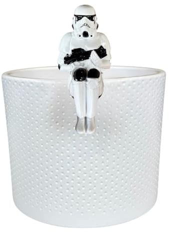 Christmas Inspirations Blumentopf Deko Anhänger Stormtrooper - Star Wars Pot Buddy 10 cm aus Polyresin dekorative Pflanzentopf Figur zum Einhängen für Blumentopf oder Vase Geschenkidee für Fans