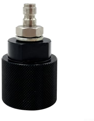 HanOaki Adaptateur à déconnexion rapide en alliage d'aluminium G1 2 8 mm pour gonflage de bouteille de gaz avec connexion filetée sécurisée et profil compact (public)