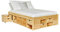 PKline Bett Cluse 180x200cm Schubladenbett Massivholz Bettgestell Ehebett Doppebett