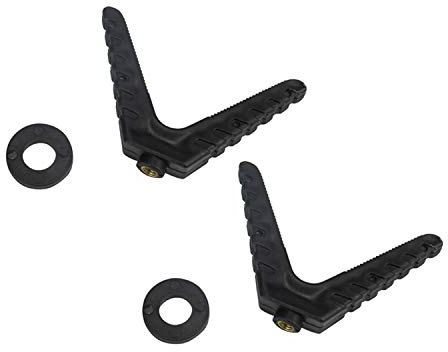 TOURBON Hunting Accessories, 2 Pack Shooting Stick Rack/Rest, Black, Plastic