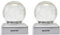 Maxxtek® Solar LED Crackle Ball Garden Post Deck Cap Lights Outdoor Fence Lights - Warm White, 2 Pack