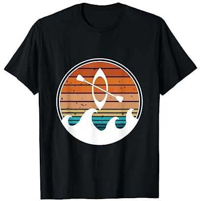 Retro Kajak Angeln T-Shirt T-Shirt
