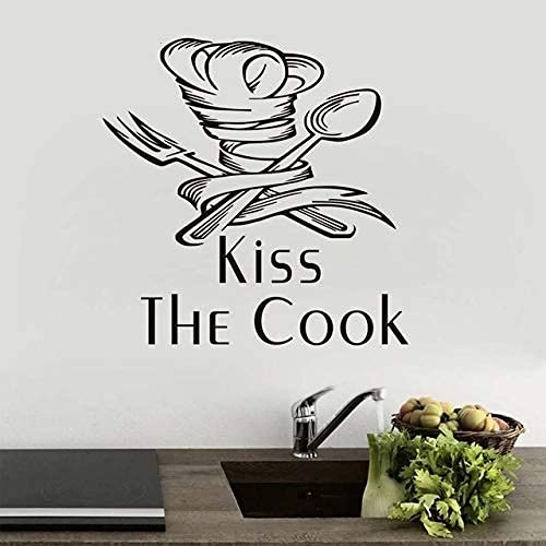 Klassenzimmer Wandsticker, Wandtattoo Kunst, Diy Kiss The Cook Band Geschirr Muster Baby Kinder Kleber 59X59 Cm