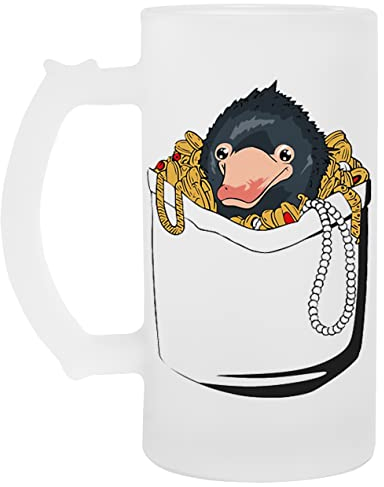 Niffler Im Tasche Glas Bier Becher Tasse Glass Beer Mug Cup