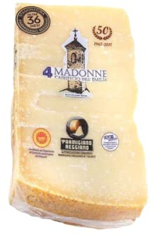 Parmigiano Reggiano DOP, mindestens 36 Monate gereift, ca. 500 Gramm original Parmesan Käse, laktosefrei 4Madonne