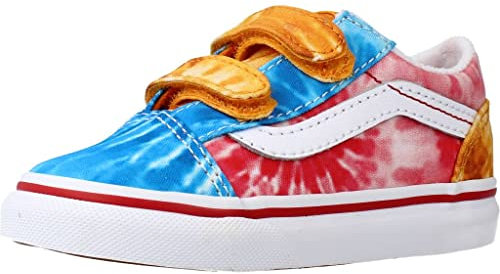 Vans Chaussures Old Skool V Code VN000D3YABO, Rose bleu orange, 22 EU
