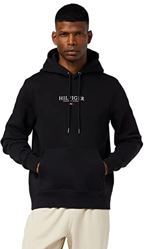 Tommy Hilfiger Herren Exclusive Hilfiger Logo Hoody Kapuzen-Sweatshirt