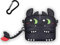Silikon-hülle für Airpods Pro 2 Gen: AIYAAIYA 3D Cartoon Drache Übel Kreatives Erscheinungsbild Kawaii Wasserdichtstoßfest für Airpod Wireless Earset Ladebox Schutzhülle mit Schlüsselbund(Schwarz)