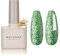 MAYCHAO Glitter Gel Nail Polish, 15ML Green Glitter Gel Nail Polish, Soak Off UV LED Green Sequins Gel Polish Nail Art Starter Manicure Salon DIY at Home, 0.5 OZ