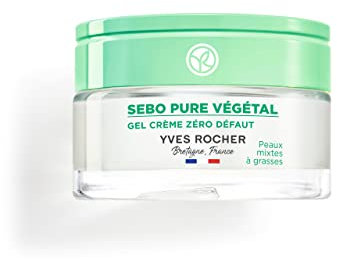 Yves Rocher - Crema en Gel Sebo Vegetal Piel Perfecta - Piel Mixta a Grasa - Té Boreal - 50ml
