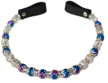Stirnriemen mit Perlen und Strass (Pony)