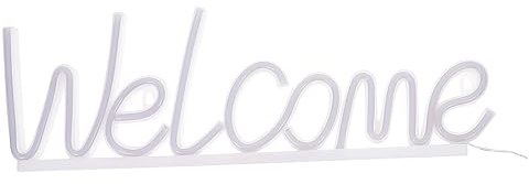 HOMSFOU Acryl Willkommen Neonlampe Partybevorzugung Led-Schilder Neonschild Für Schlafzimmer Barwagen Essentials Barwagenzubehör Kleines Nachtlicht Led-Neonschild Bar Neon