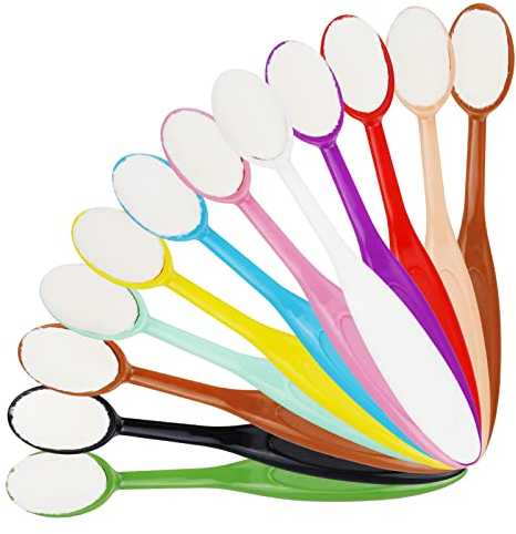 Ink Blending Brushes Ovale Pinsel Bastelpinsel Set für Malen, 12 Stück Craft Tintenpinsel, Bunte Farbmischpinsel Set für Kunsthandwerk